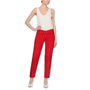 NWT Dsquared2 Red Jeans Low Rise Y2K Women’s Size 44 (8‎ US)